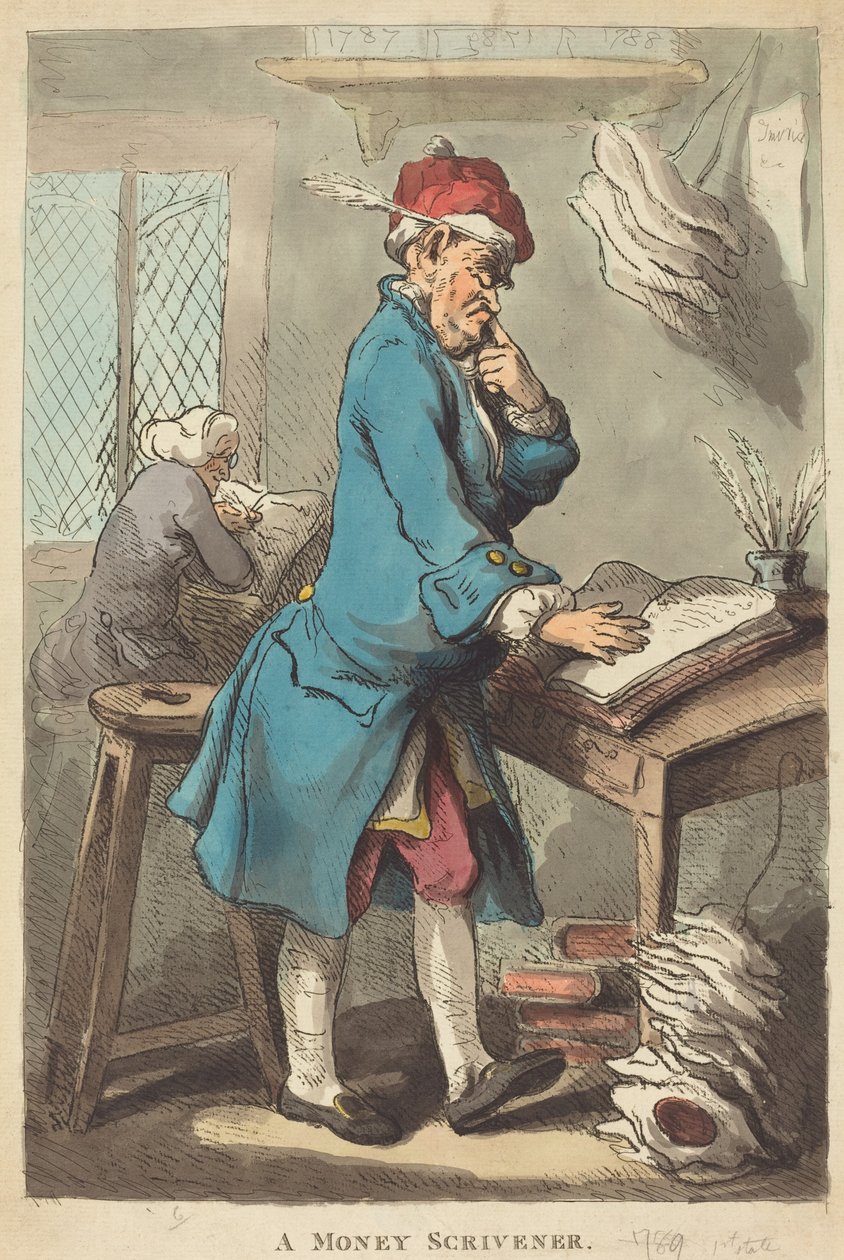 Specjalista od pieniędzy autorstwa Thomas Rowlandson
