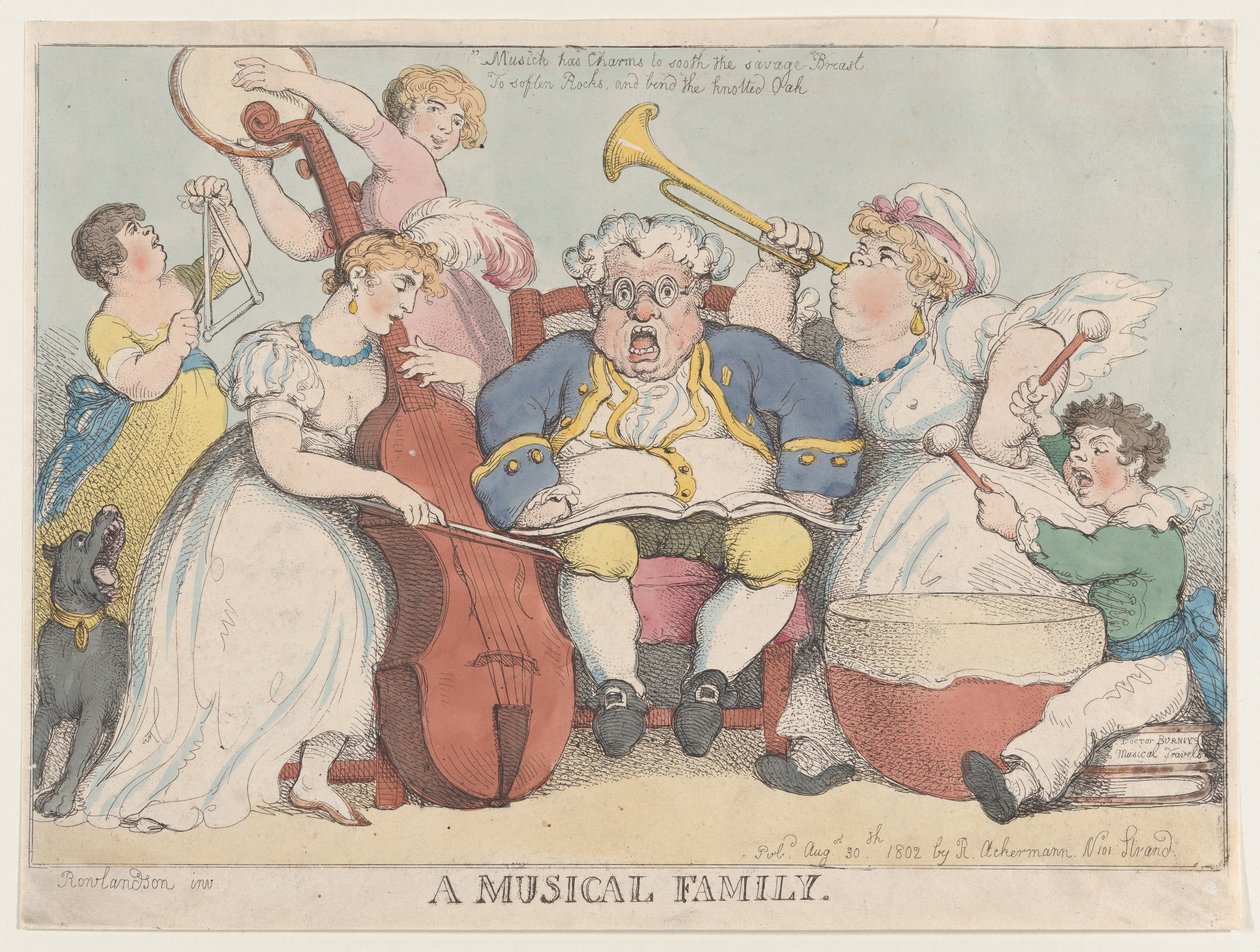 Musical Family, 30 sierpnia 1802, 30 sierpnia 1802. autorstwa Thomas Rowlandson