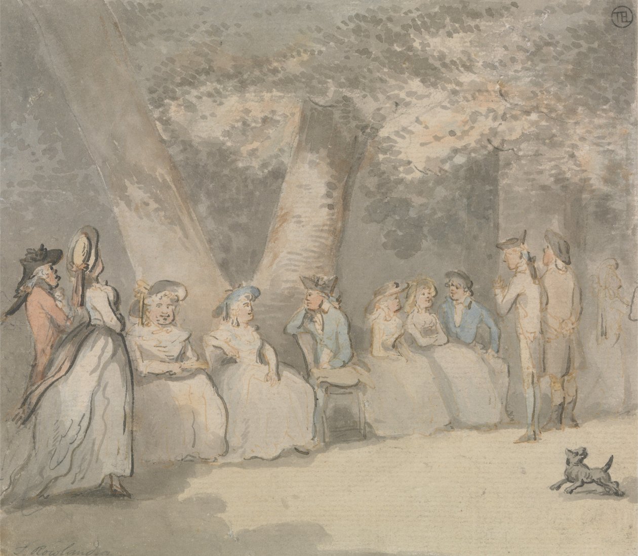 Scena w parku autorstwa Thomas Rowlandson