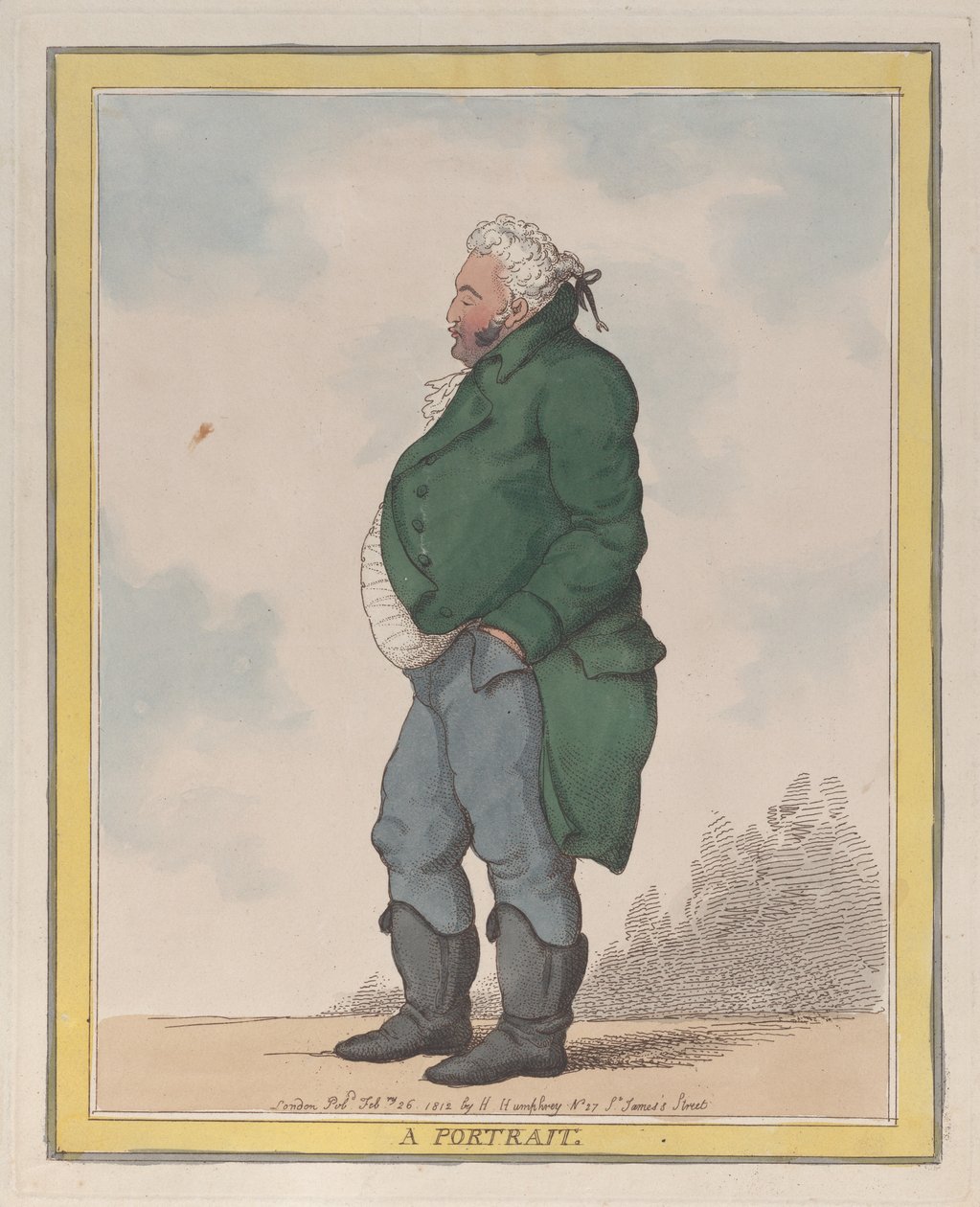 Portret George, 3. hrabia Pomfret, 26 lutego 1812, 26 lutego 1812. autorstwa Thomas Rowlandson