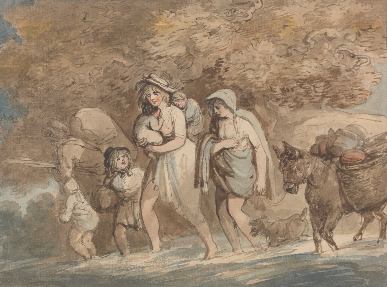 Garncarz wracający z targu autorstwa Thomas Rowlandson