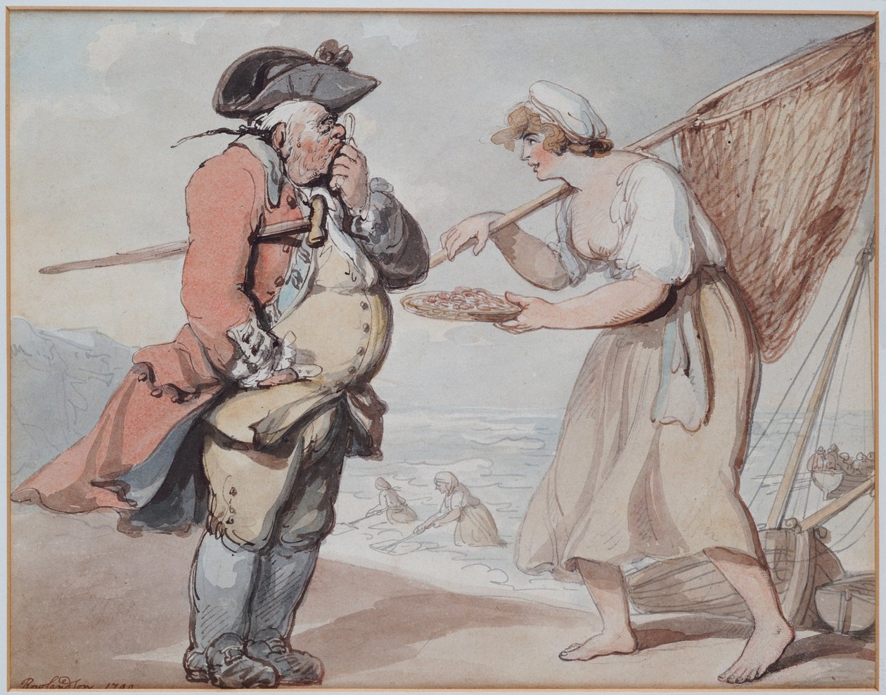 Krewetka, proszę pana?, 1799 autorstwa Thomas Rowlandson