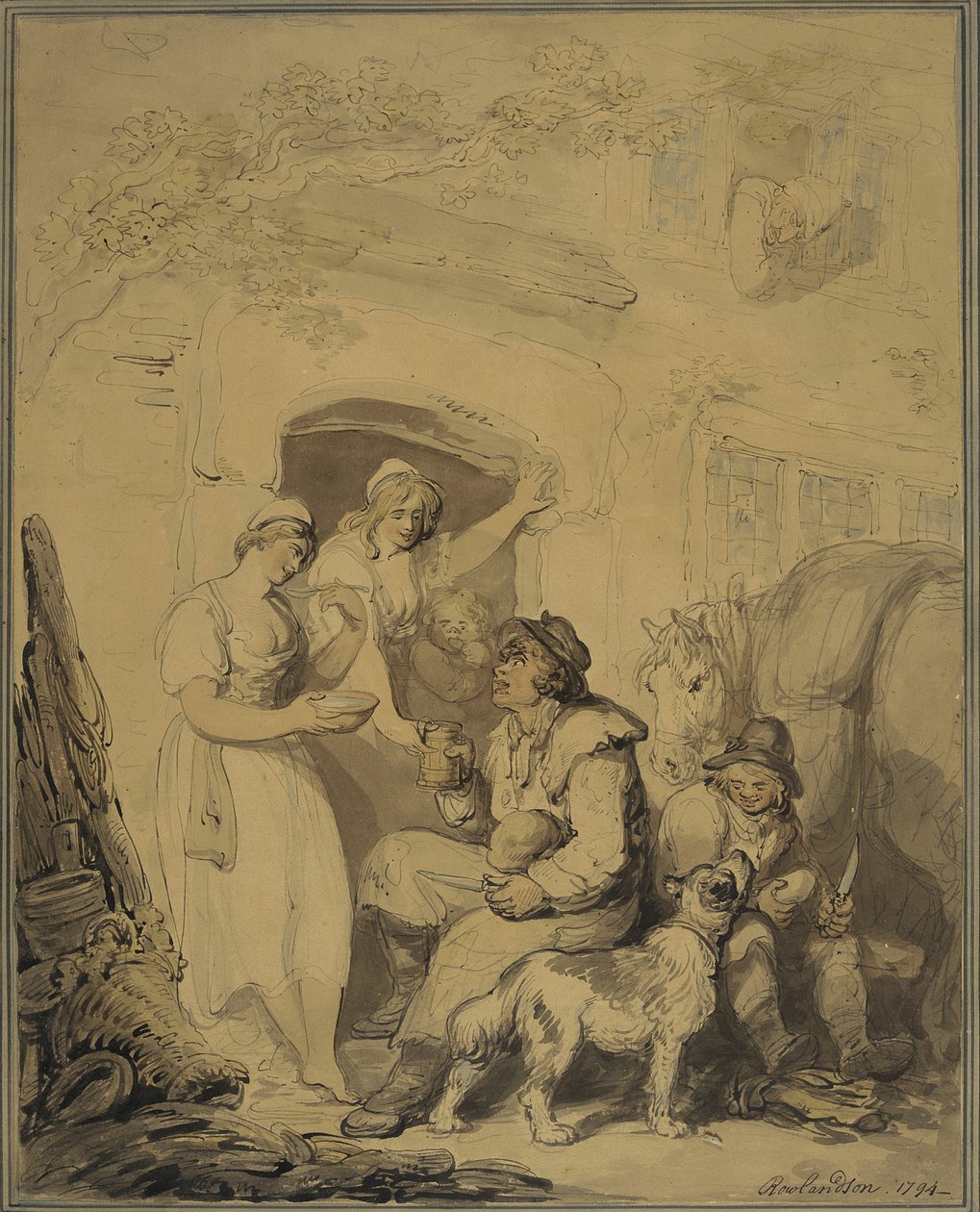 Postój w gospodzie autorstwa Thomas Rowlandson