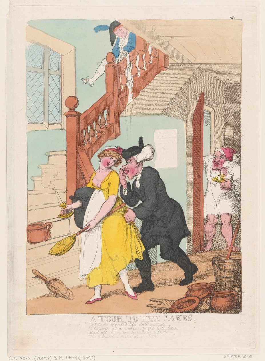 Wycieczka do jezior, październik 1807, październik 1807. autorstwa Thomas Rowlandson
