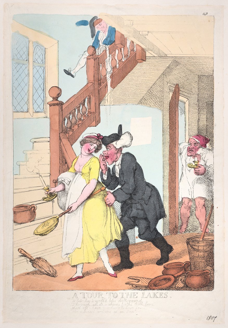 Wycieczka do jezior, październik 1807, październik 1807. autorstwa Thomas Rowlandson
