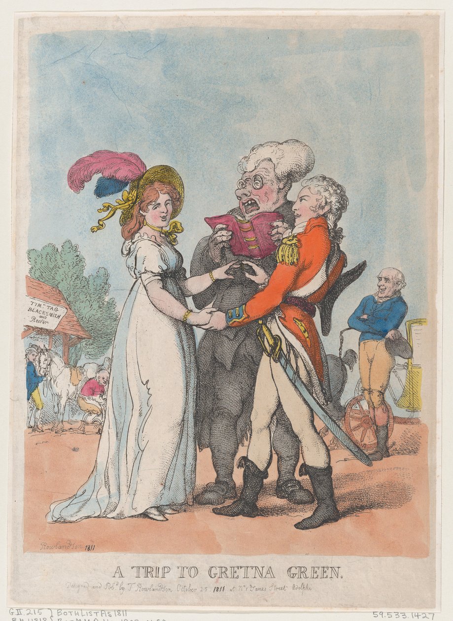 Wycieczka do Gretna Green, 1803., 1803. autorstwa Thomas Rowlandson