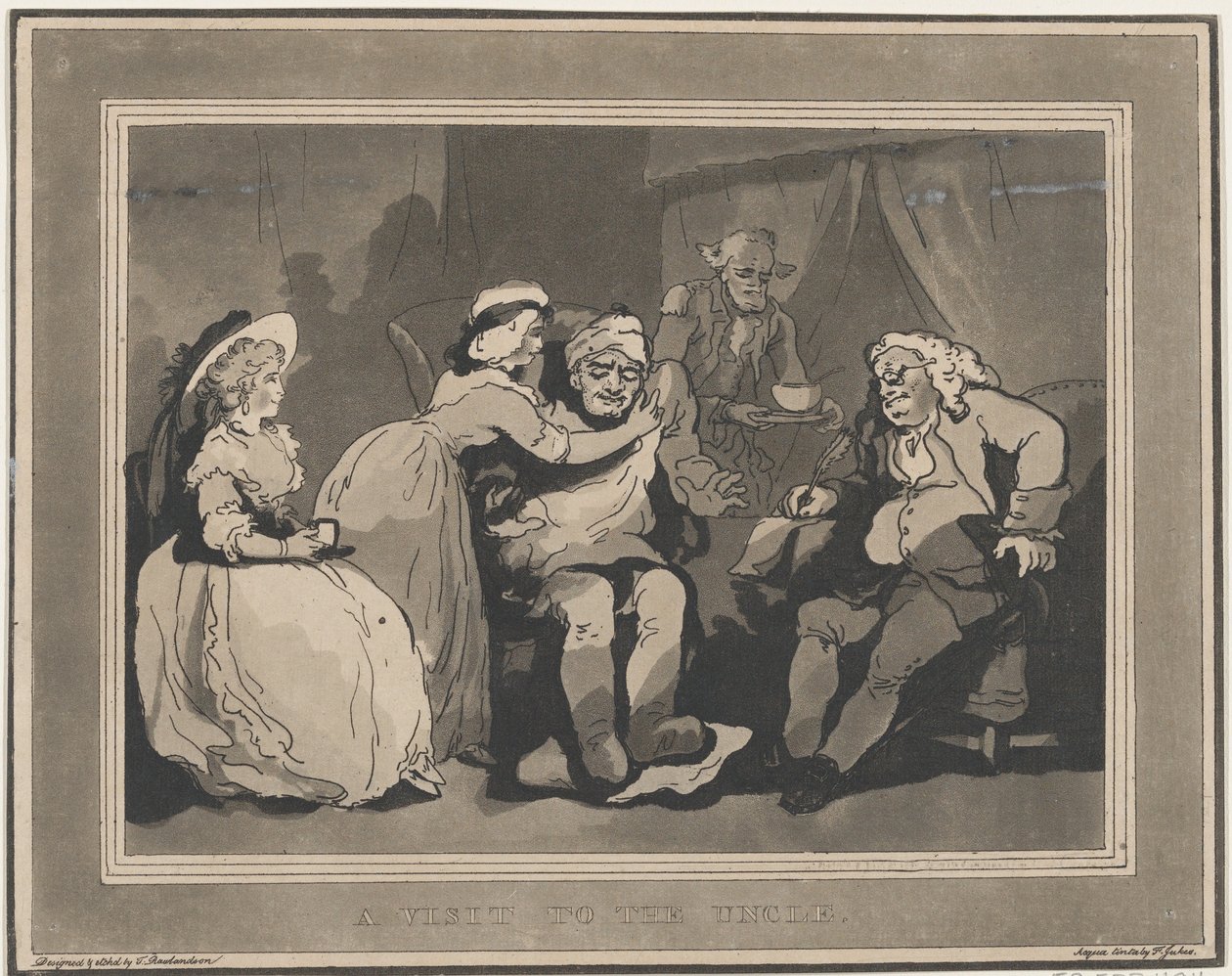 Wizyta u wuja, 20 grudnia 1794 r., 20 grudnia 1794 r. autorstwa Thomas Rowlandson