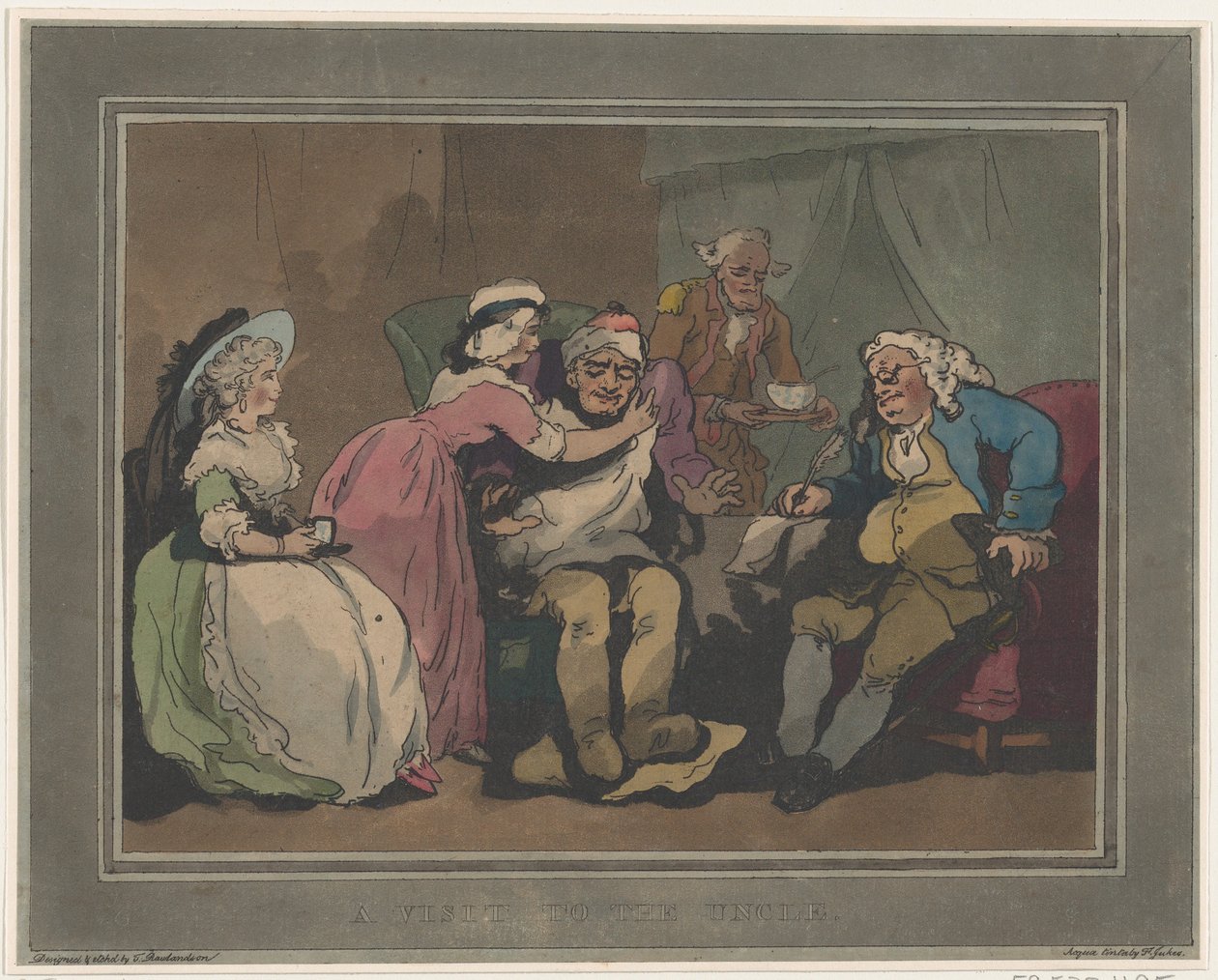 Wizyta u wuja, 20 grudnia 1794 r., 20 grudnia 1794 r. autorstwa Thomas Rowlandson