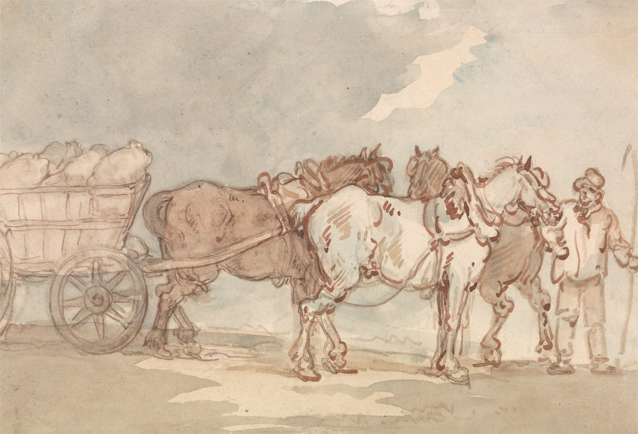 Waggoner autorstwa Thomas Rowlandson