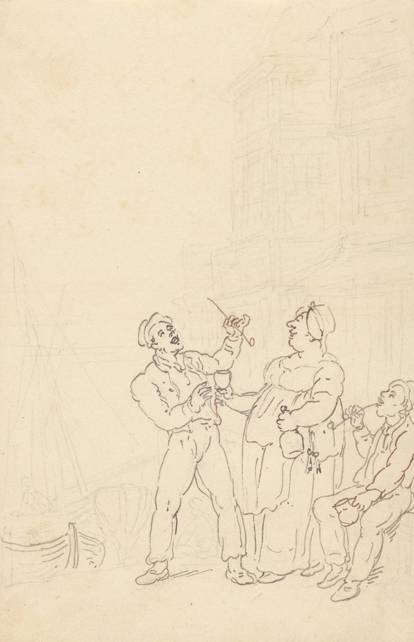 Rysunek z albumu autorstwa Thomas Rowlandson
