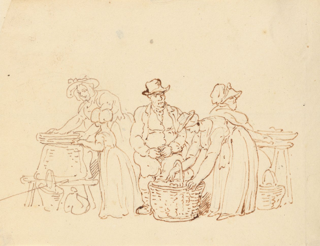 Rysunek z albumu autorstwa Thomas Rowlandson