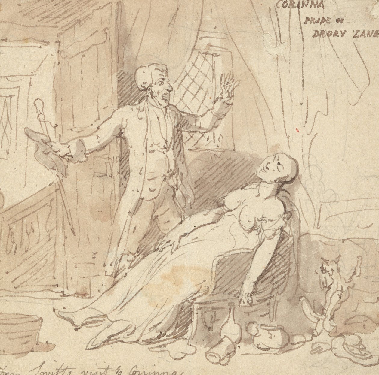 Rysunek z albumu autorstwa Thomas Rowlandson