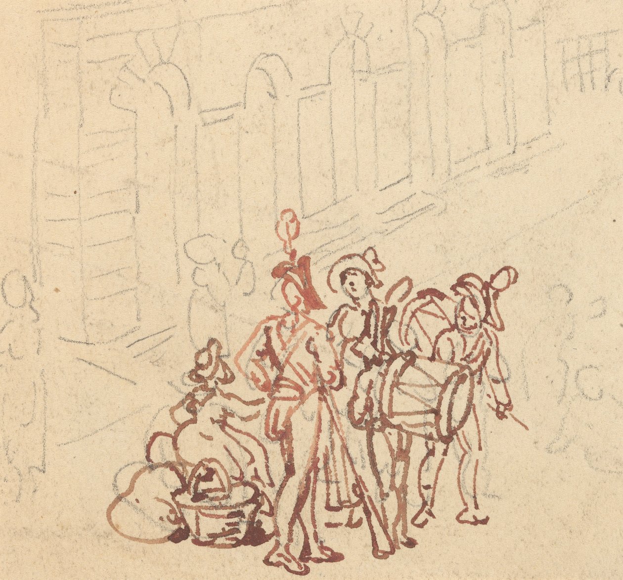 Rysunek z albumu autorstwa Thomas Rowlandson
