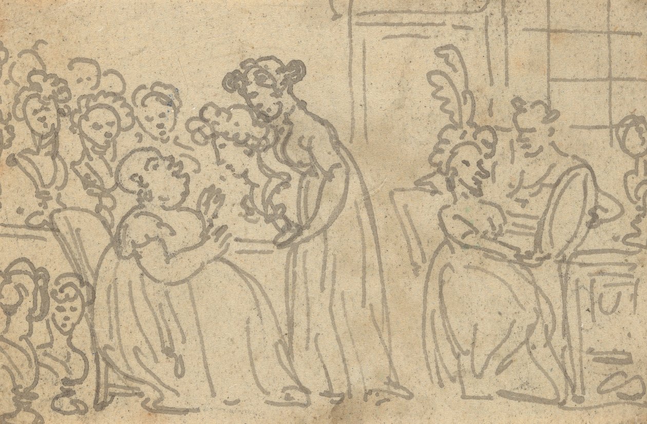 Rysunek z albumu autorstwa Thomas Rowlandson