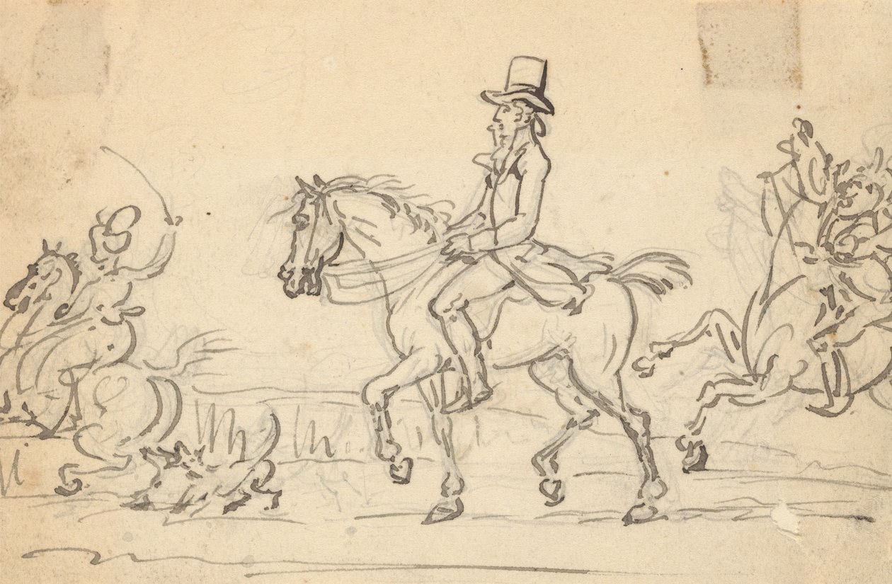 Rysunek z albumu autorstwa Thomas Rowlandson