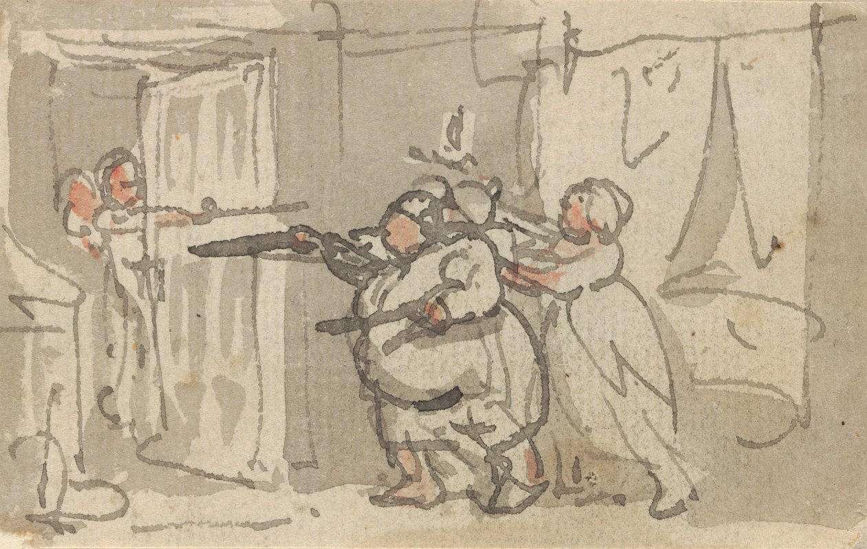 Rysunek z albumu autorstwa Thomas Rowlandson