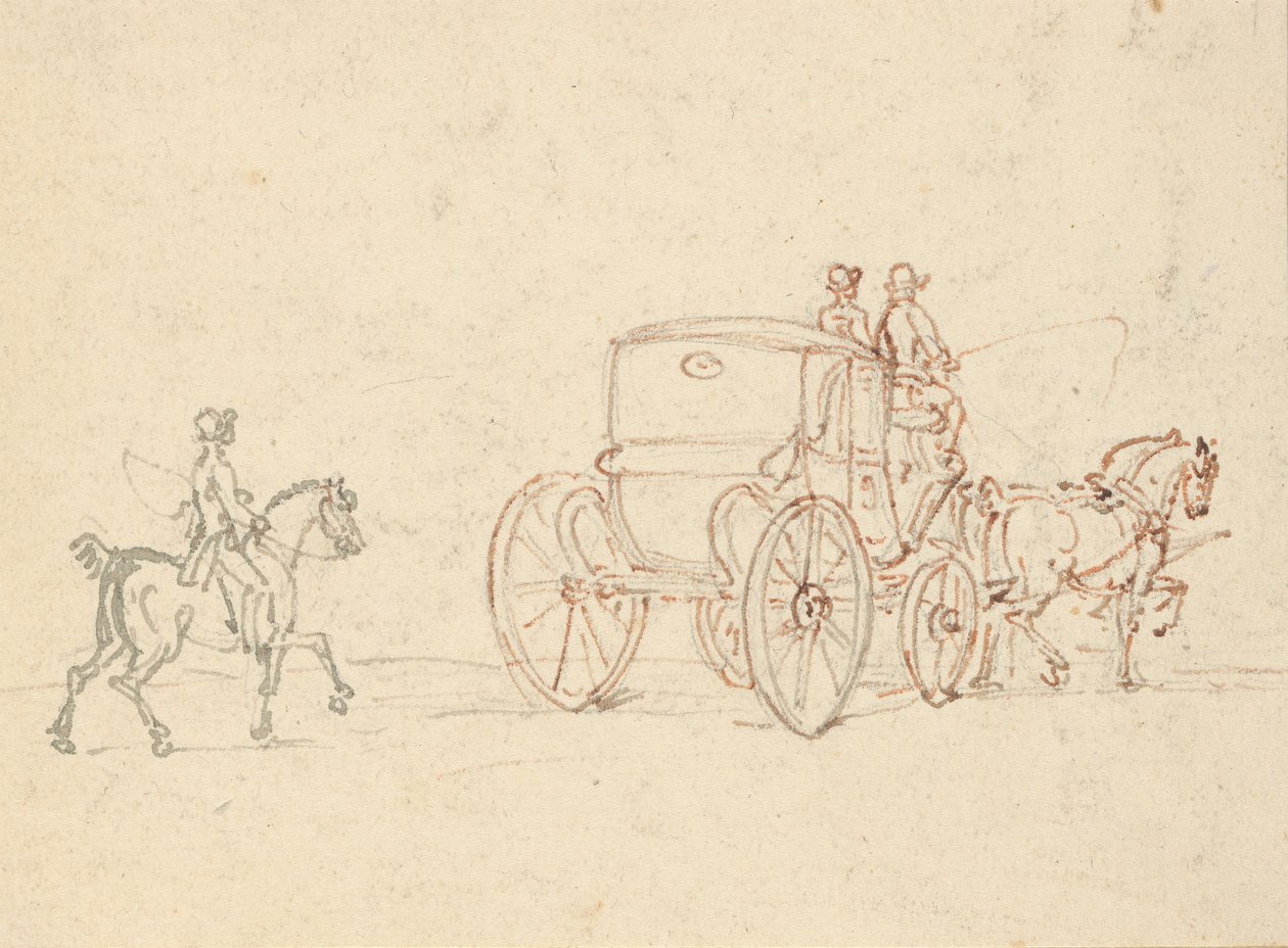 Rysunek z albumu autorstwa Thomas Rowlandson
