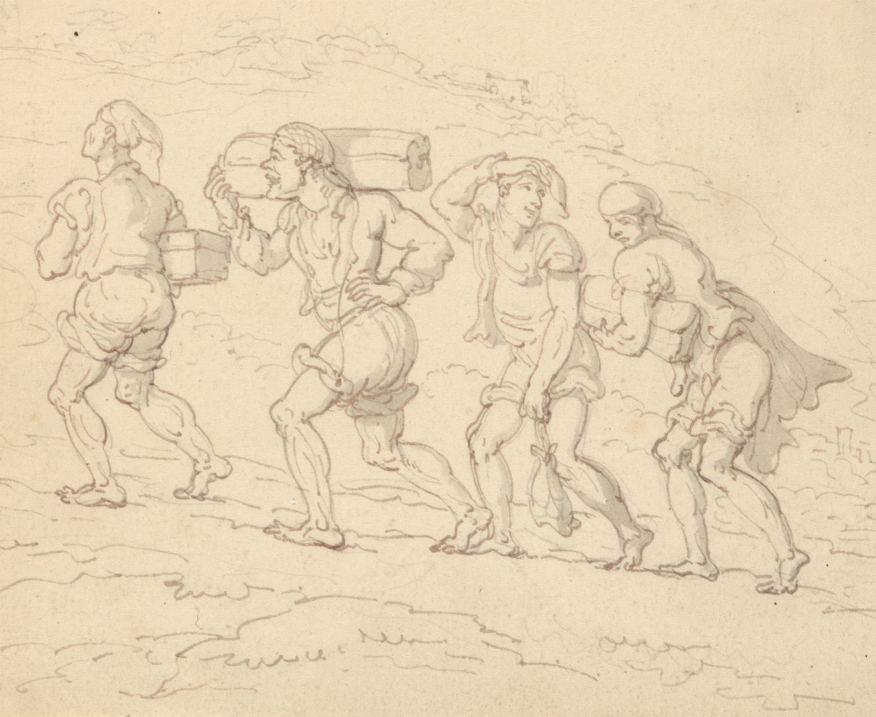 Rysunek z albumu autorstwa Thomas Rowlandson