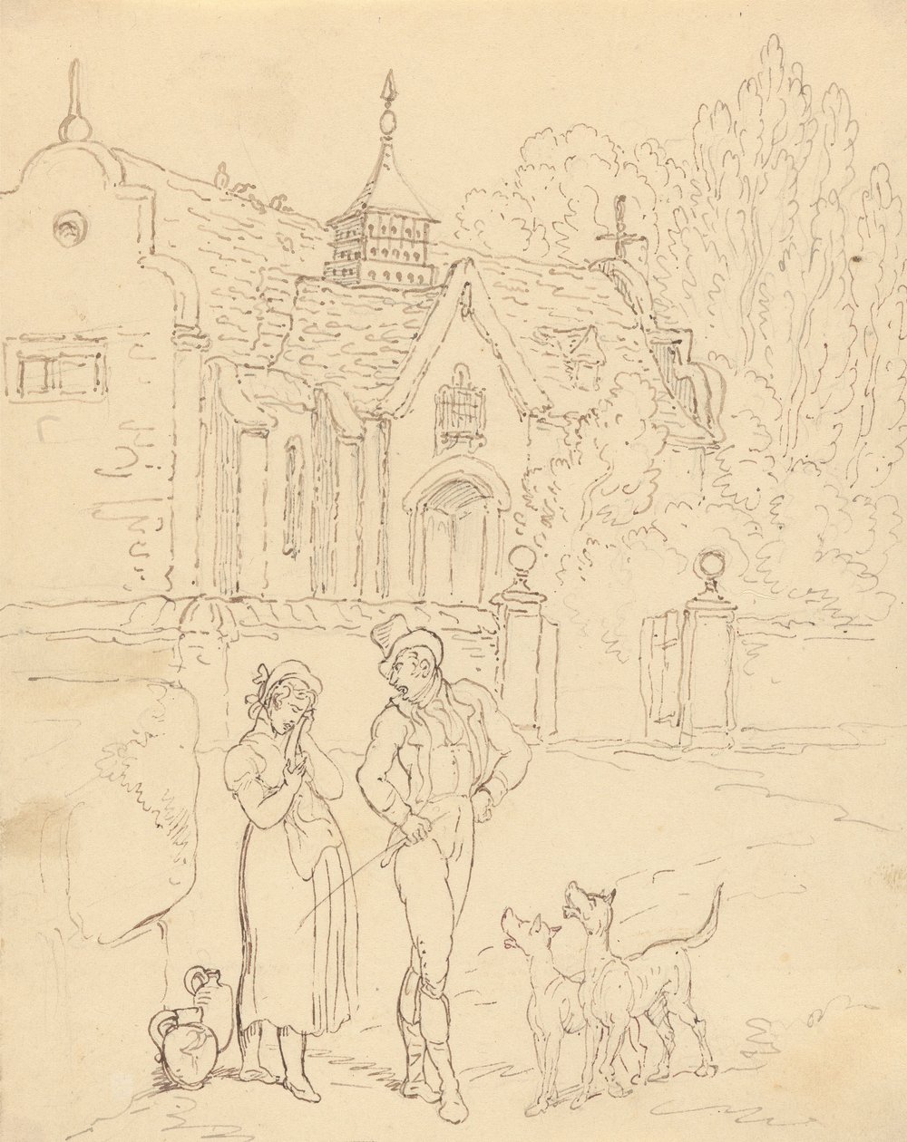 Rysunek z albumu autorstwa Thomas Rowlandson