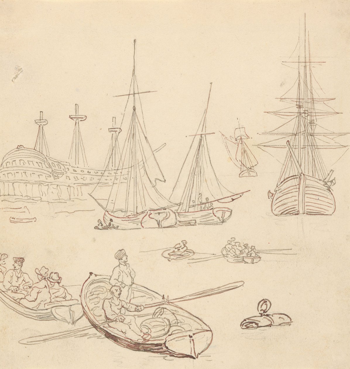 Rysunek z albumu autorstwa Thomas Rowlandson