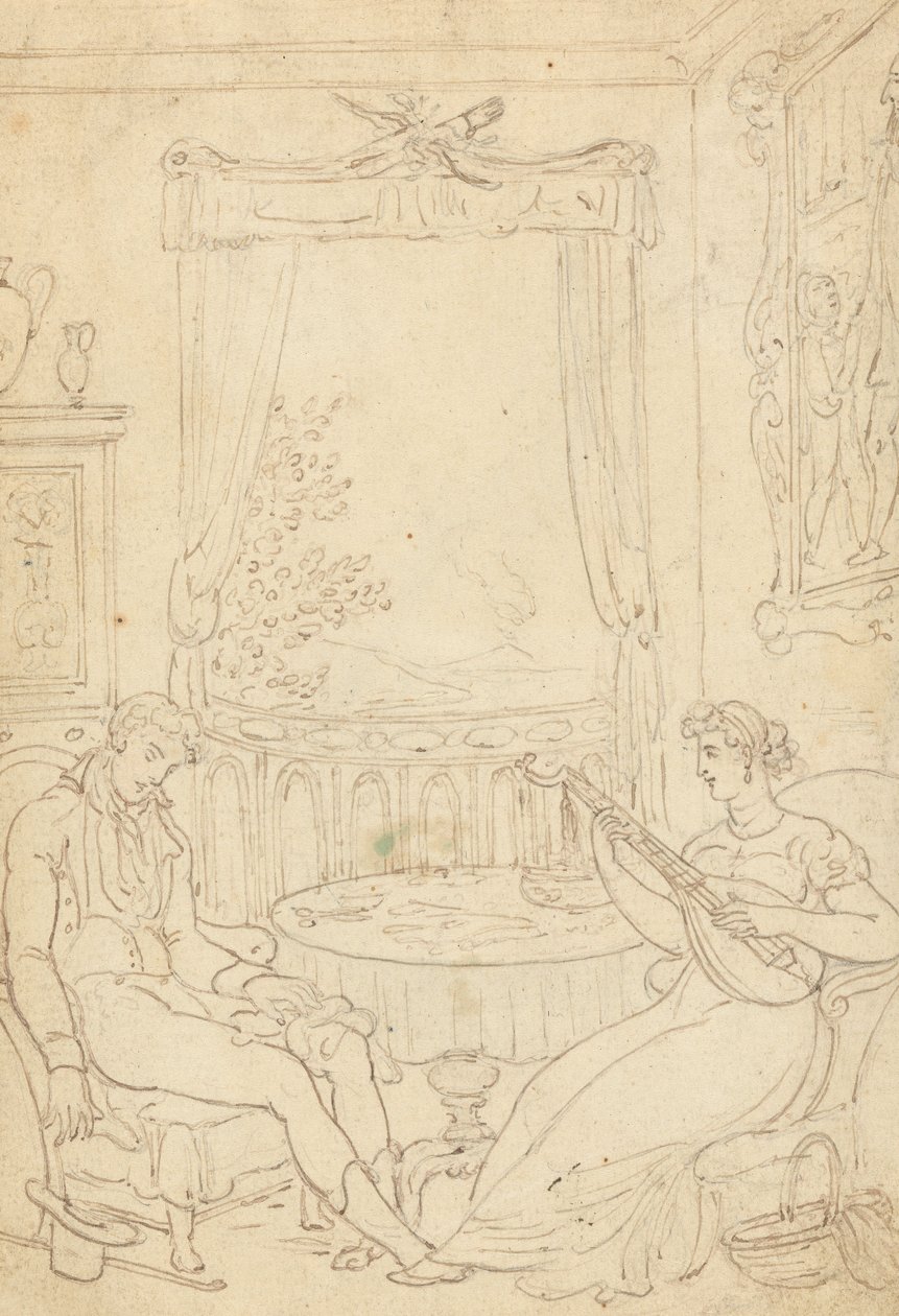 Rysunek z albumu autorstwa Thomas Rowlandson