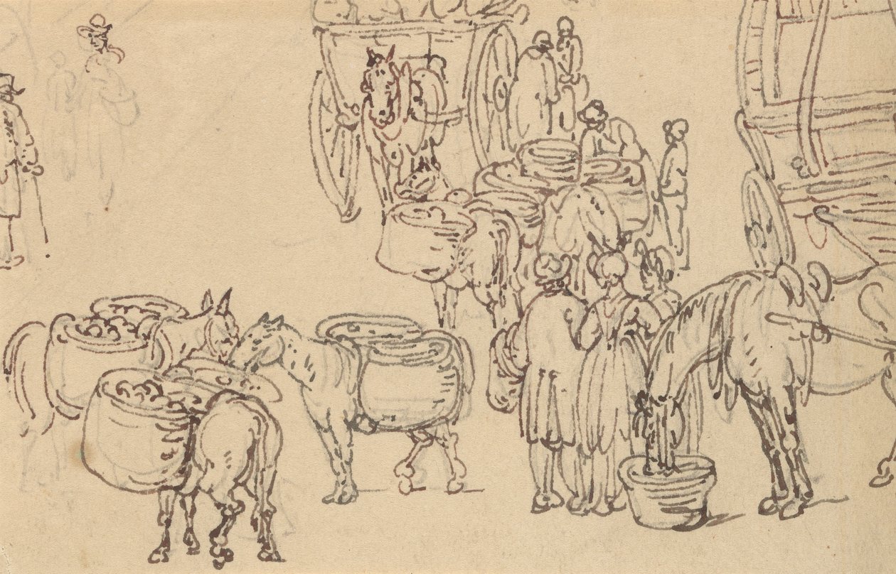 Rysunek z albumu autorstwa Thomas Rowlandson