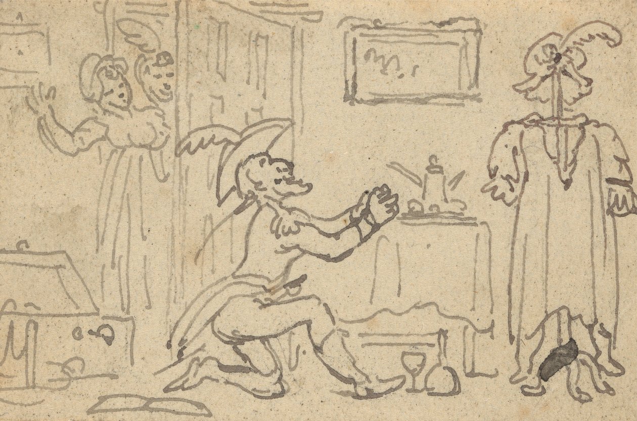 Rysunek z albumu autorstwa Thomas Rowlandson