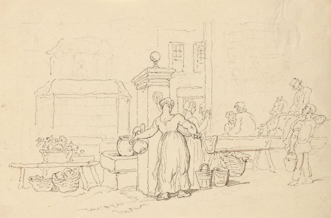 Rysunek z albumu autorstwa Thomas Rowlandson