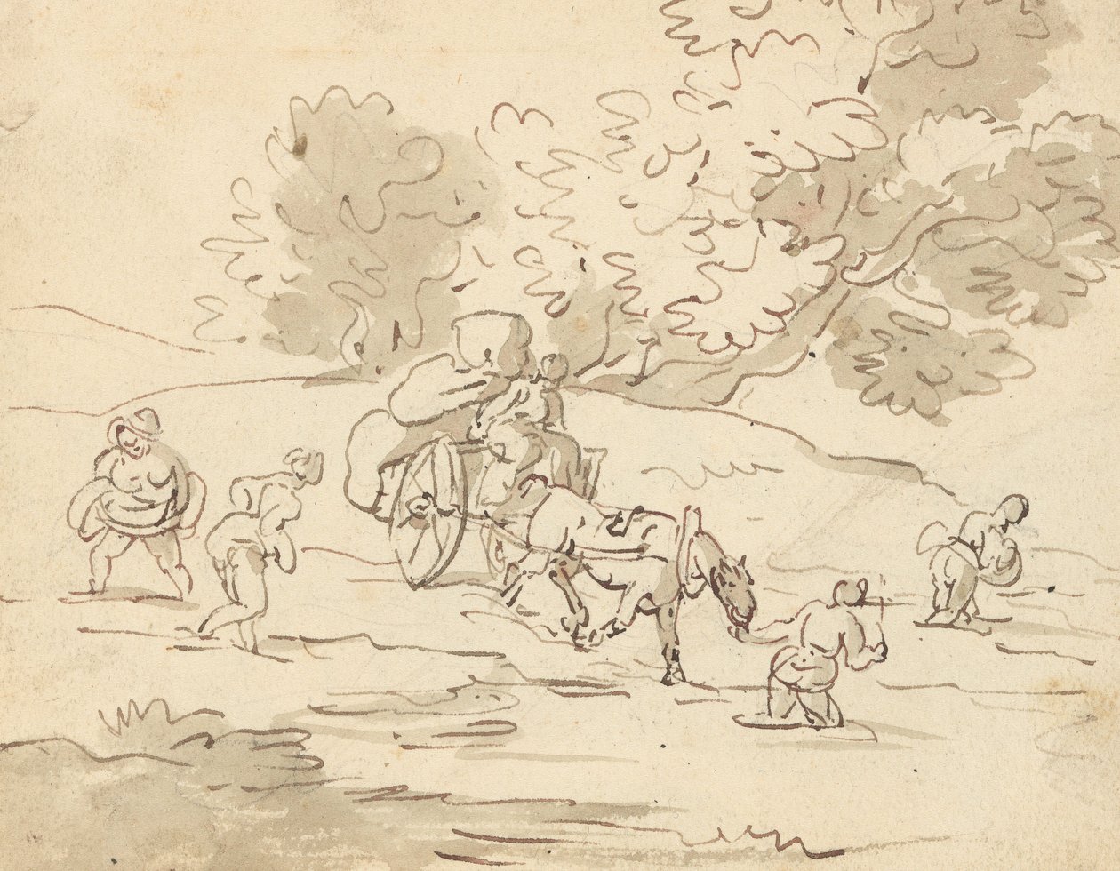 Rysunek z albumu autorstwa Thomas Rowlandson