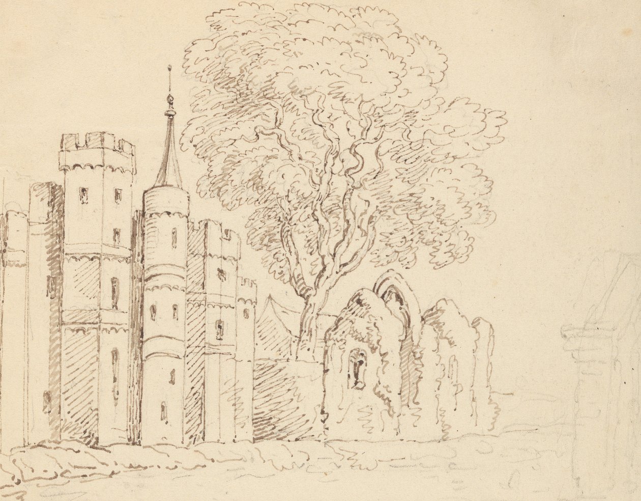 Rysunek z albumu autorstwa Thomas Rowlandson