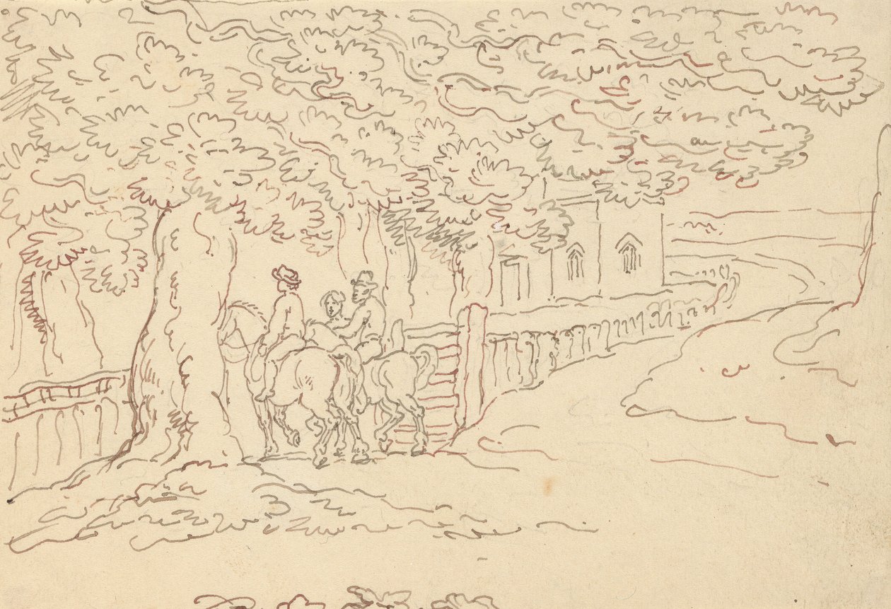 Rysunek z albumu autorstwa Thomas Rowlandson