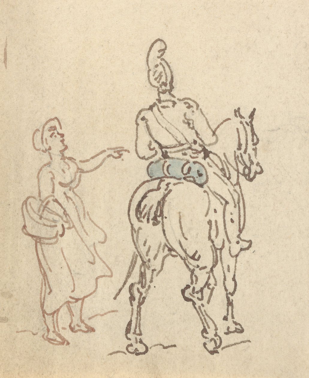 Rysunek z albumu autorstwa Thomas Rowlandson