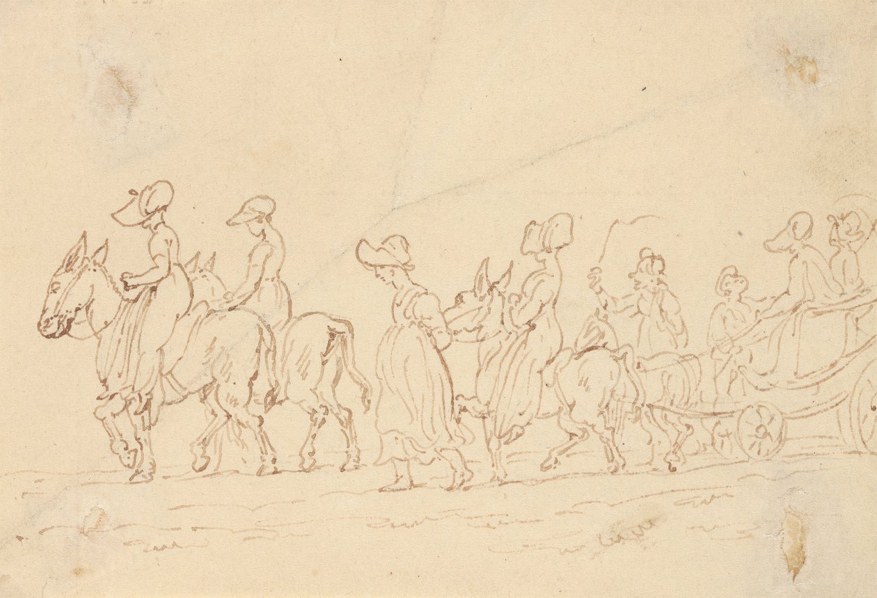 Rysunek z albumu autorstwa Thomas Rowlandson