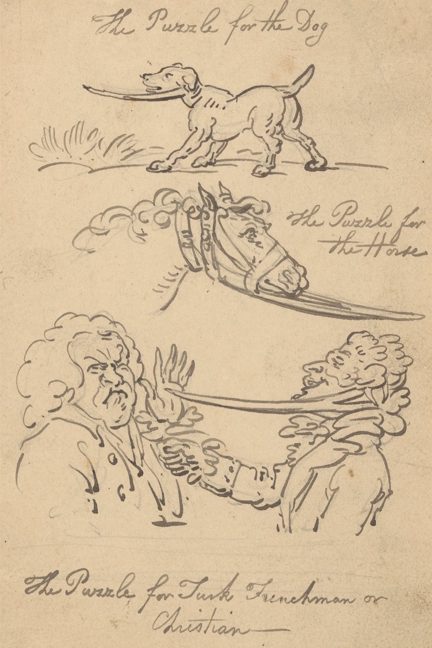 Rysunek z albumu autorstwa Thomas Rowlandson
