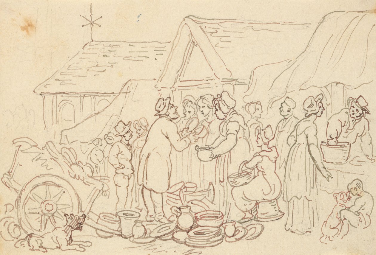 Rysunek z albumu autorstwa Thomas Rowlandson
