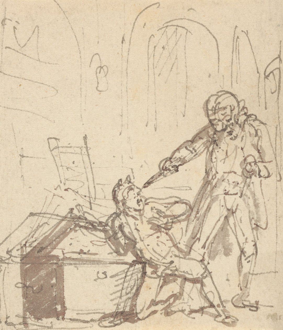 Rysunek z albumu autorstwa Thomas Rowlandson