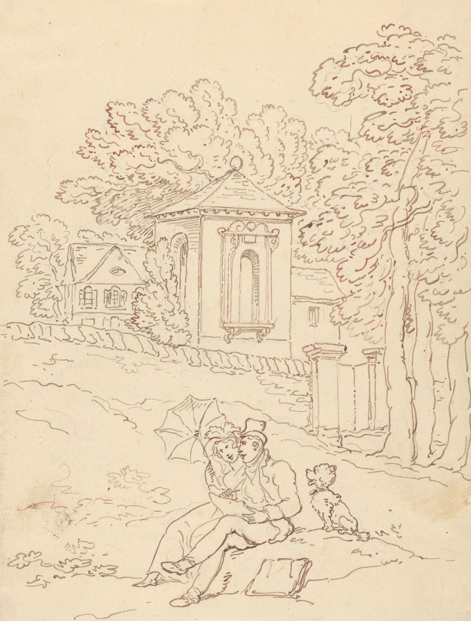 Rysunek z albumu autorstwa Thomas Rowlandson
