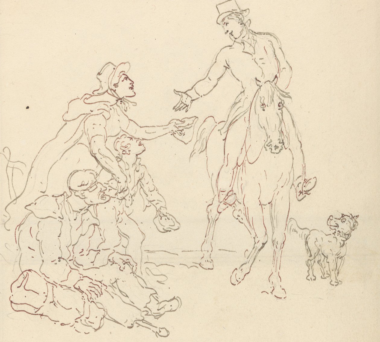 Rysunek z albumu autorstwa Thomas Rowlandson