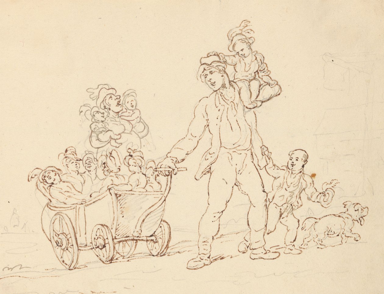 Rysunek z albumu autorstwa Thomas Rowlandson