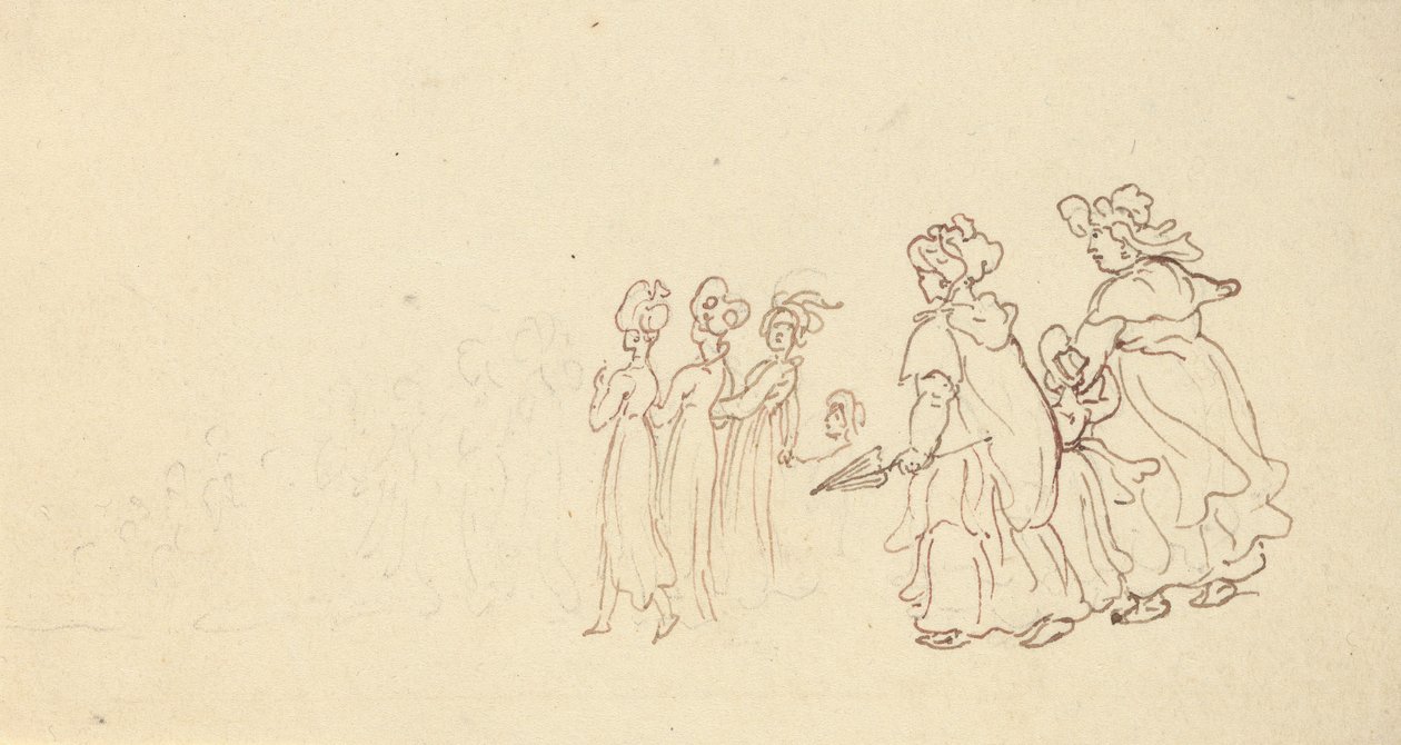 Rysunek z albumu autorstwa Thomas Rowlandson