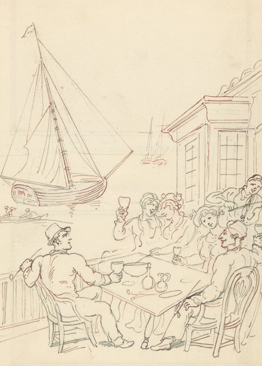 Rysunek z albumu autorstwa Thomas Rowlandson