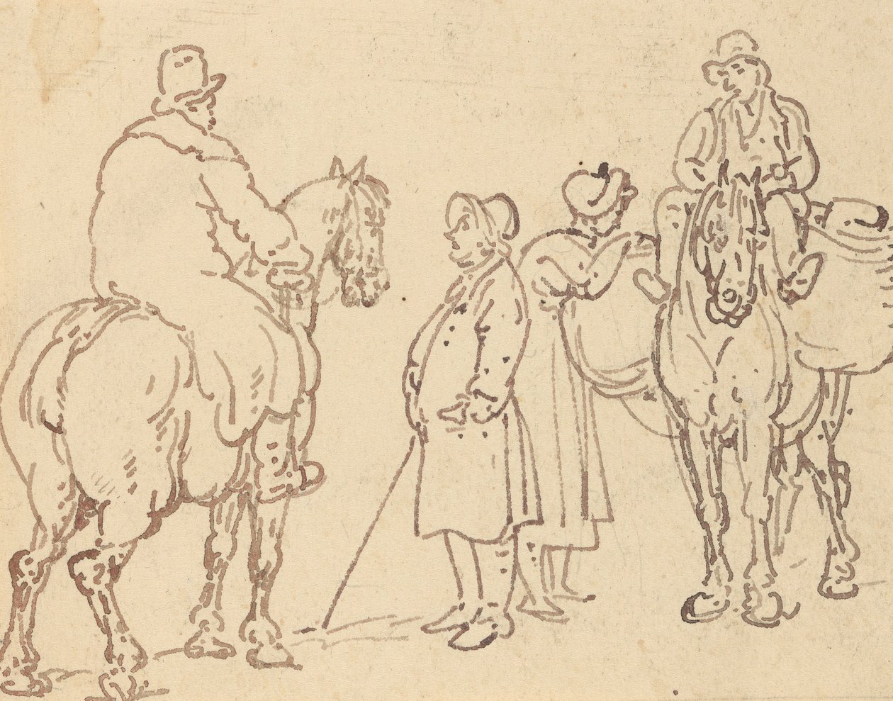 Rysunek z albumu autorstwa Thomas Rowlandson