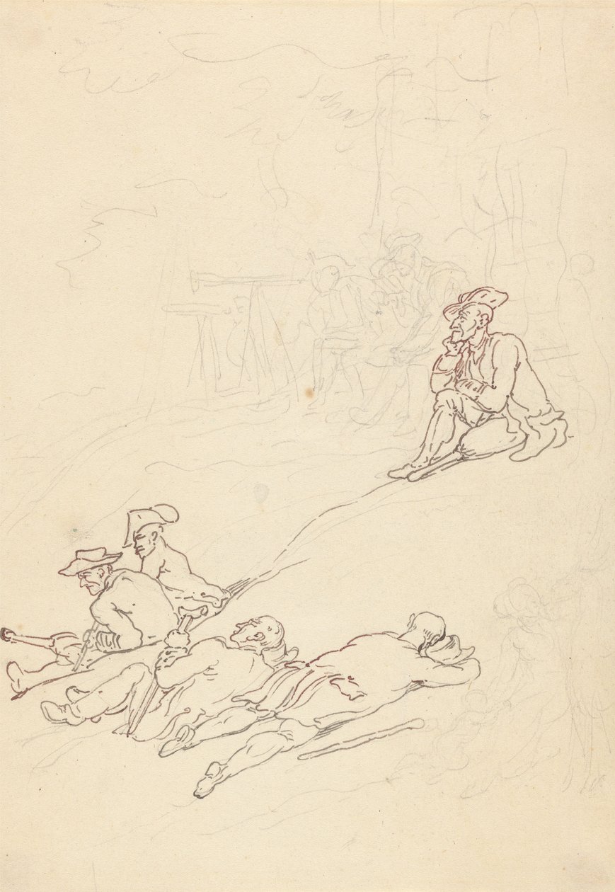 Rysunek z albumu autorstwa Thomas Rowlandson