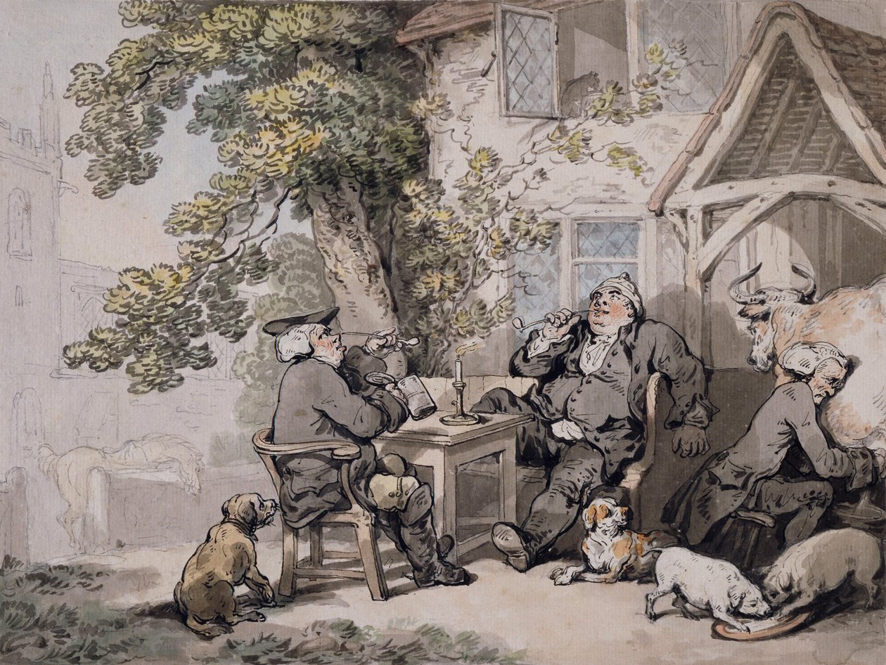 Politycy Alehouse, ok. 1785-90 autorstwa Thomas Rowlandson