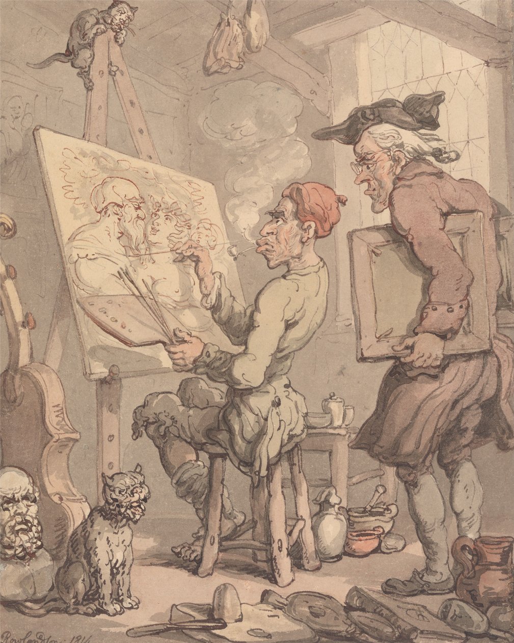 Pracownia artysty autorstwa Thomas Rowlandson