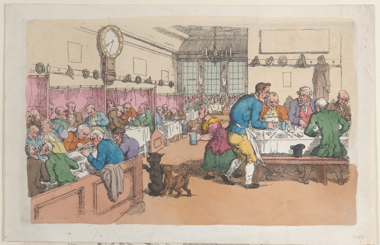 Restauracja autorstwa Thomas Rowlandson