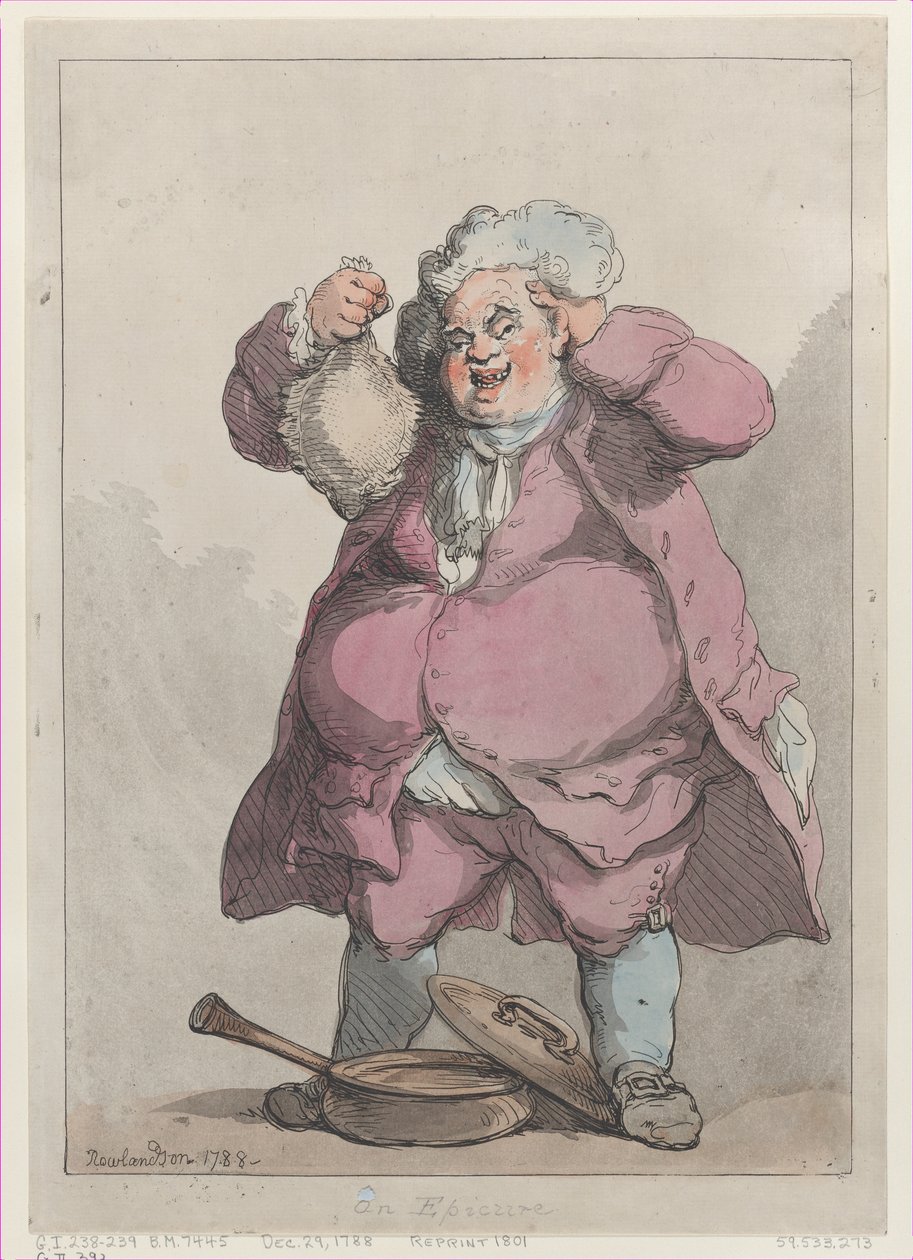 Epicure, [29 grudnia 1788], wznowiony 1801, [29 grudnia 1788], wznowiony 1801. autorstwa Thomas Rowlandson