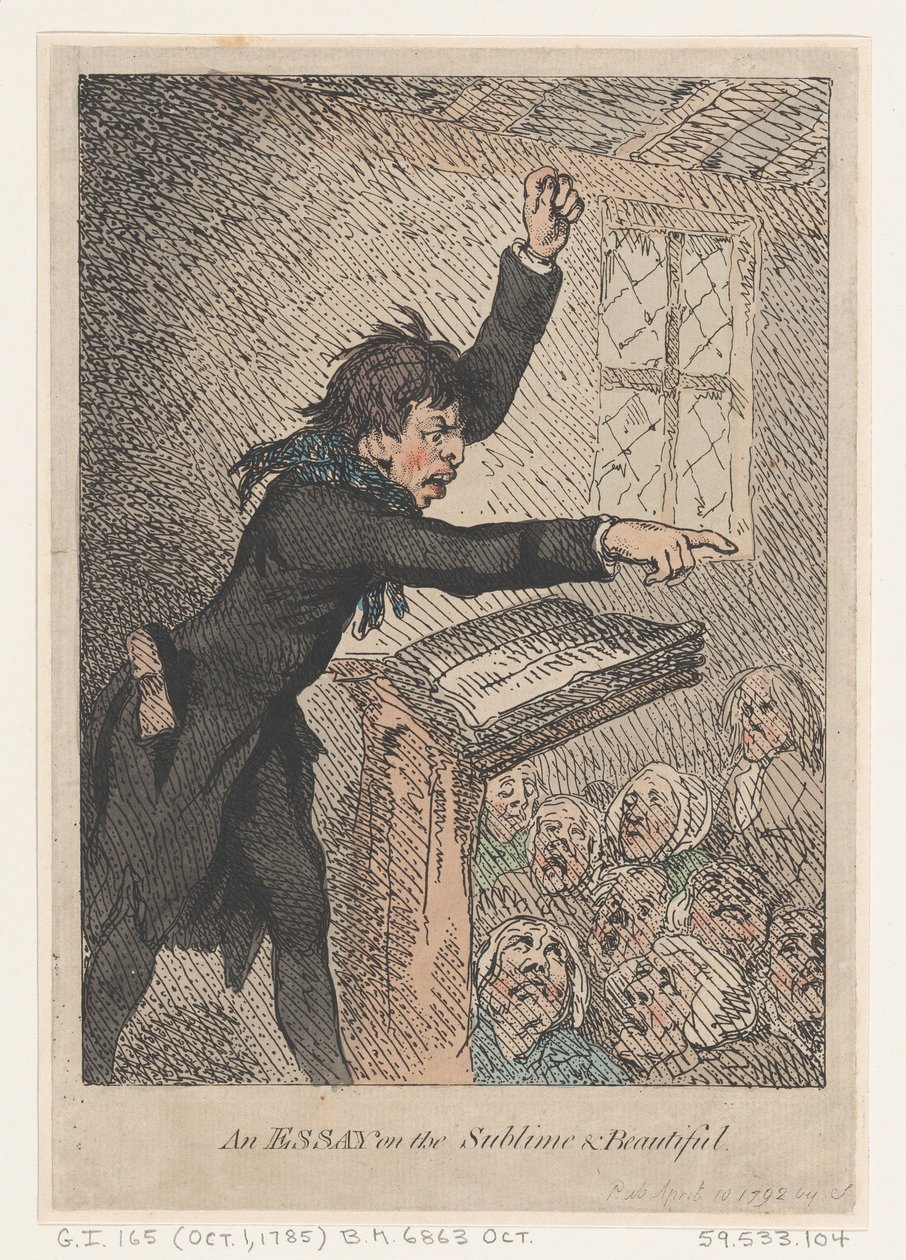 Esej o wzniosłości i pięknie, 10 kwietnia 1792., 10 kwietnia 1792. autorstwa Thomas Rowlandson