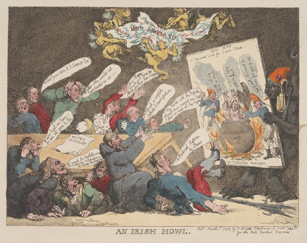 Irlandzki wycie autorstwa Thomas Rowlandson