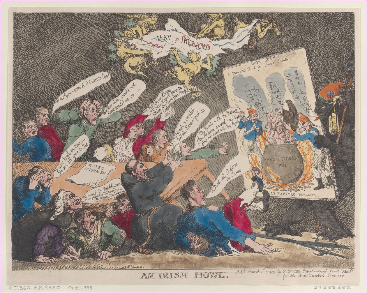 An Irish Howl, 1 marca 1799., 1 marca 1799. autorstwa Thomas Rowlandson